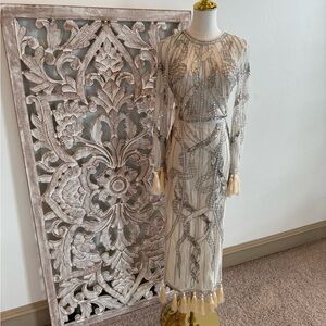 Exotic Embellished Snake Appliqué Gown – Dazzling & Unique